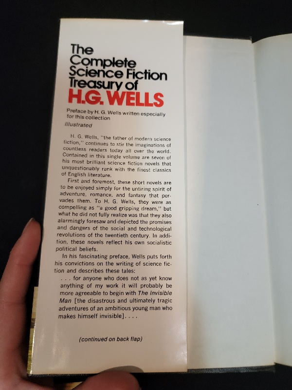 The Complete Science Fiction Treasury of H. G. Wells Hardcover 1978