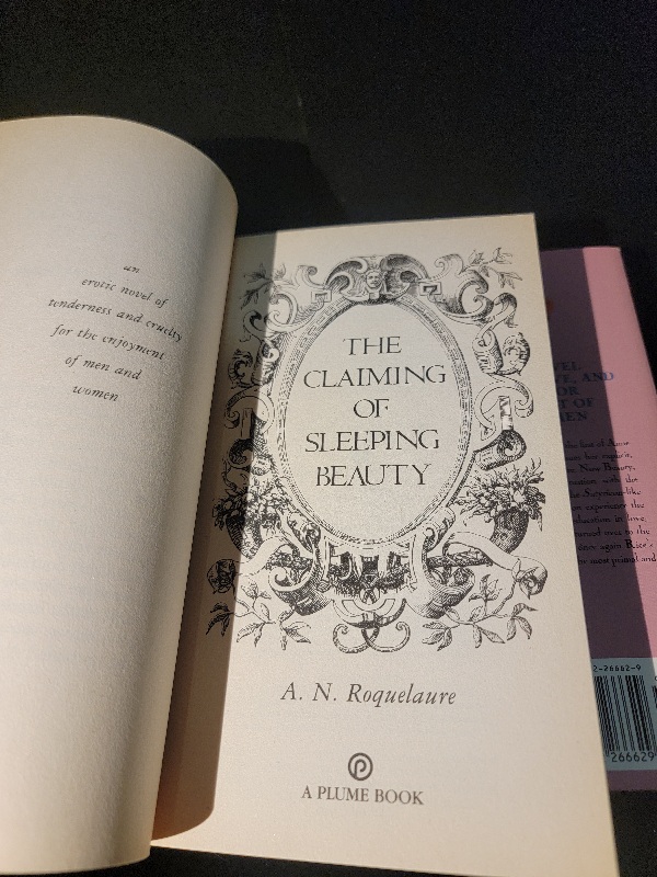 Anne Rice writing as A.N. Roquelaure The Claiming of Sleeping Beauty Erotica Boxed Set