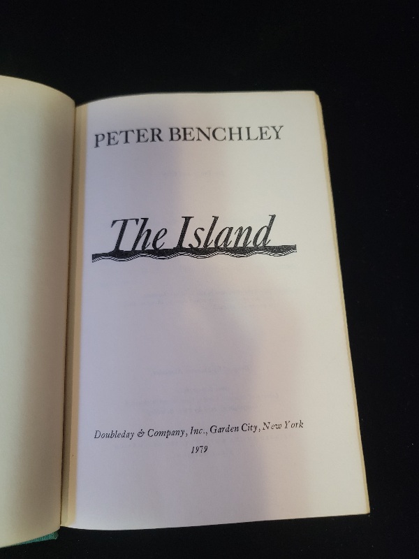 The Island by Peter Benchley 1979 First Edition Hardcover