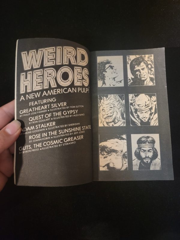 Weird Heroes A New American Pulp Stories + Graphics 1975 edited by Byron Preiss Pyramid Fiction Vintage Paperback