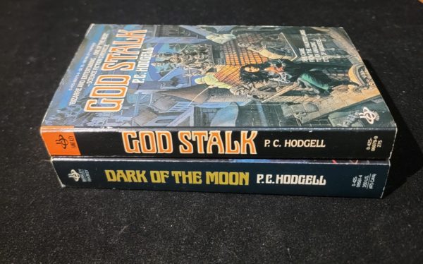 Kencyrath Book 1 & 2 by P.C. Hodgell (God Stalk & Dark of the Moon) 1983 Vintage Paperback Berkley Fantasy