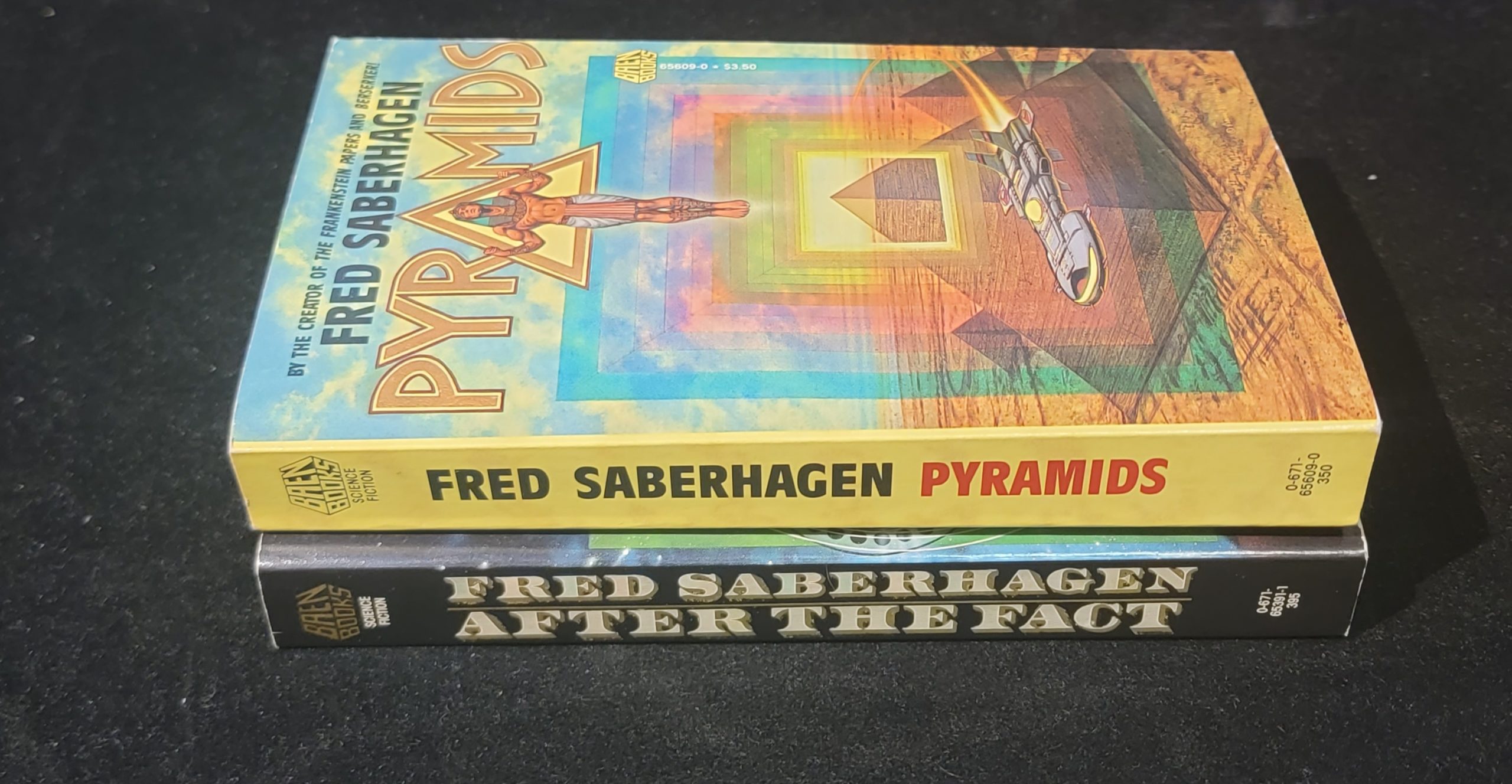 Pilgrim Series by Fred Saberhagen 1987 Baen Books : Pyramids & After The Fact Vintage Paperback Science Fiction