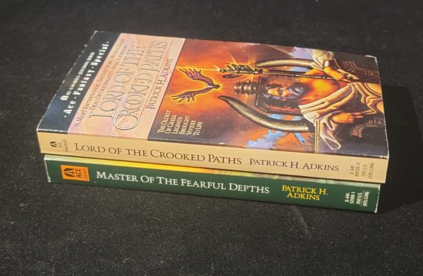 Titans Books 1 & 2 : Lord of the Crooked Paths //  Master of the Fearful Depths by Patrick H. Adkins 1987 Ace Fantasy Vintage Paperbacks