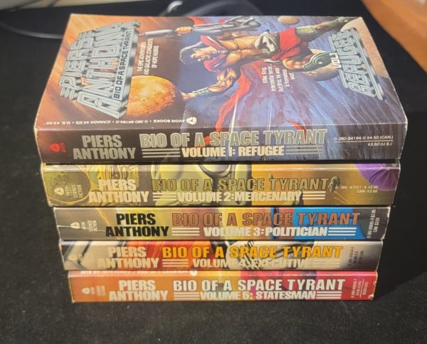 Bio of a Space Tyrant Series by Piers Anthony Vol 1-5 Complete Set 1983 Avon Books Vintage Paperbacks