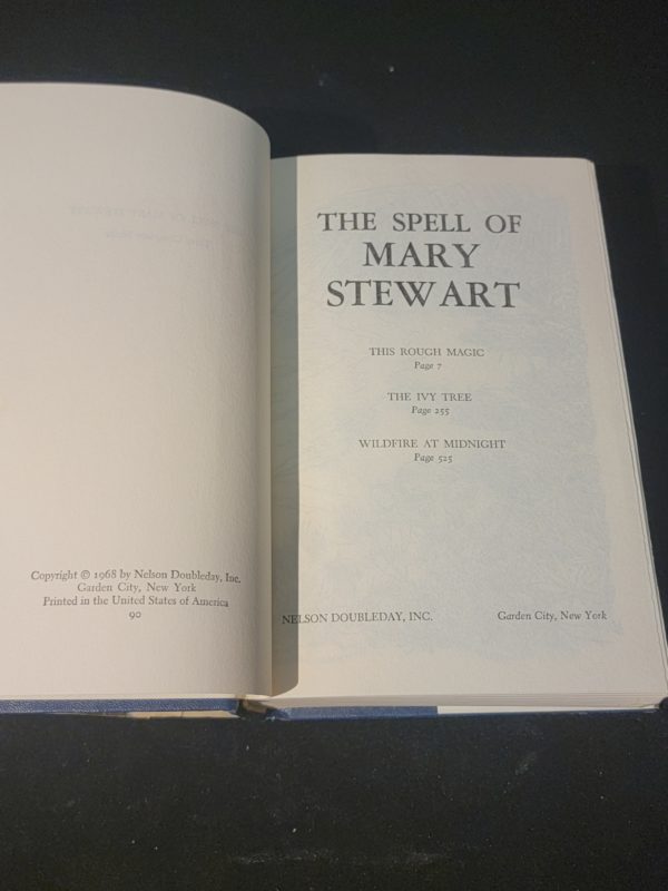 The Spell of Mary Stewart Three Complete Novels 1968 Nelson Doubleday Garden City, NY Vintage Mystery Hardcover