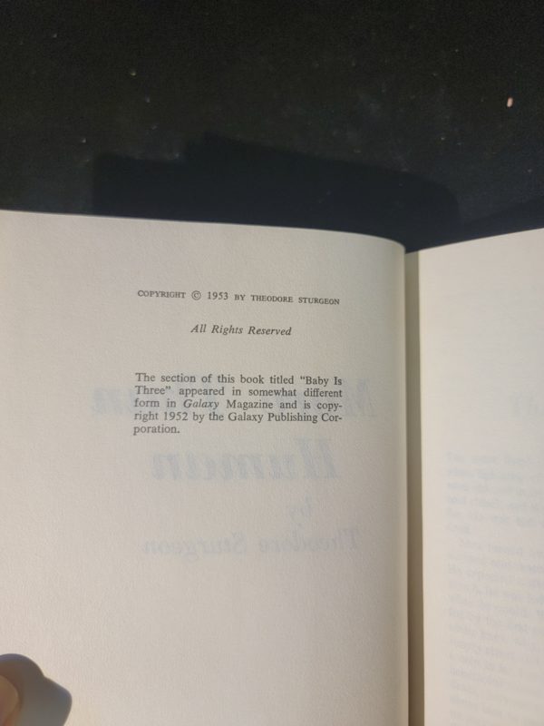 More Than Human by Theodore Sturgeon Book Club Edition 1953