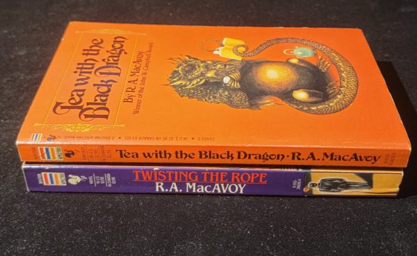 Tea with the Black Dragon and Twisting the Rope by R. A. MacAvoy 1986 Bantam Spectra Fantasy