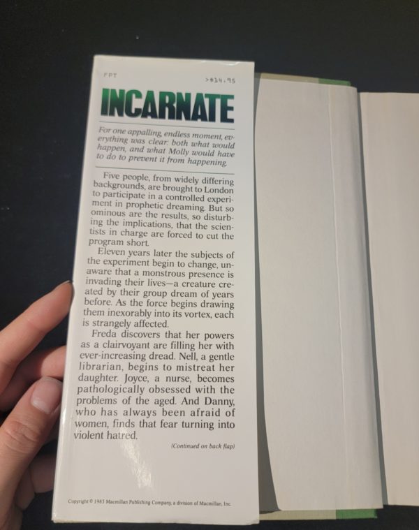 Incarnate by Ramsey Campbell 1983 Macmillan Hardcover