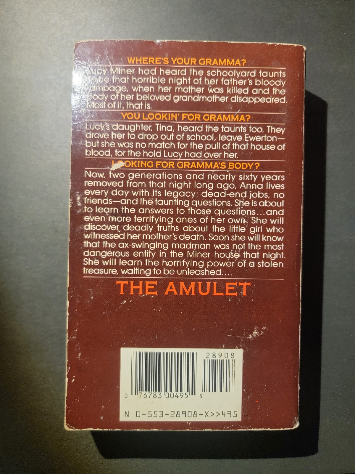 The Amulet by A.R. Morlan 1991 1st Printing Paperback