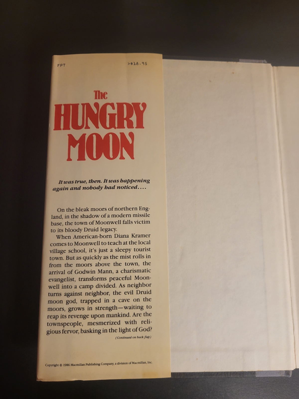 The Hungry Moon by Ramsey Campbell 1986 2nd Printing Hardcover