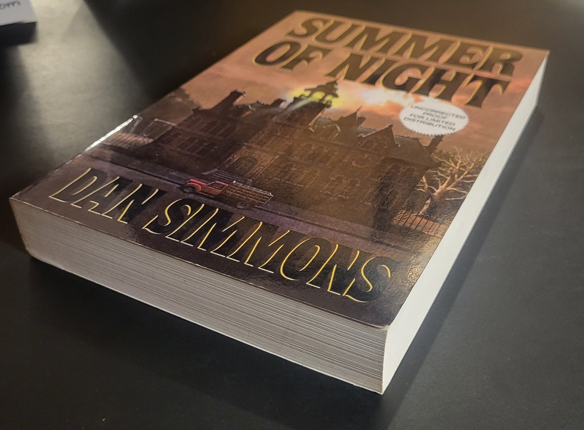 Summer of Night by Dan Simmons Uncorrected Proof 1991