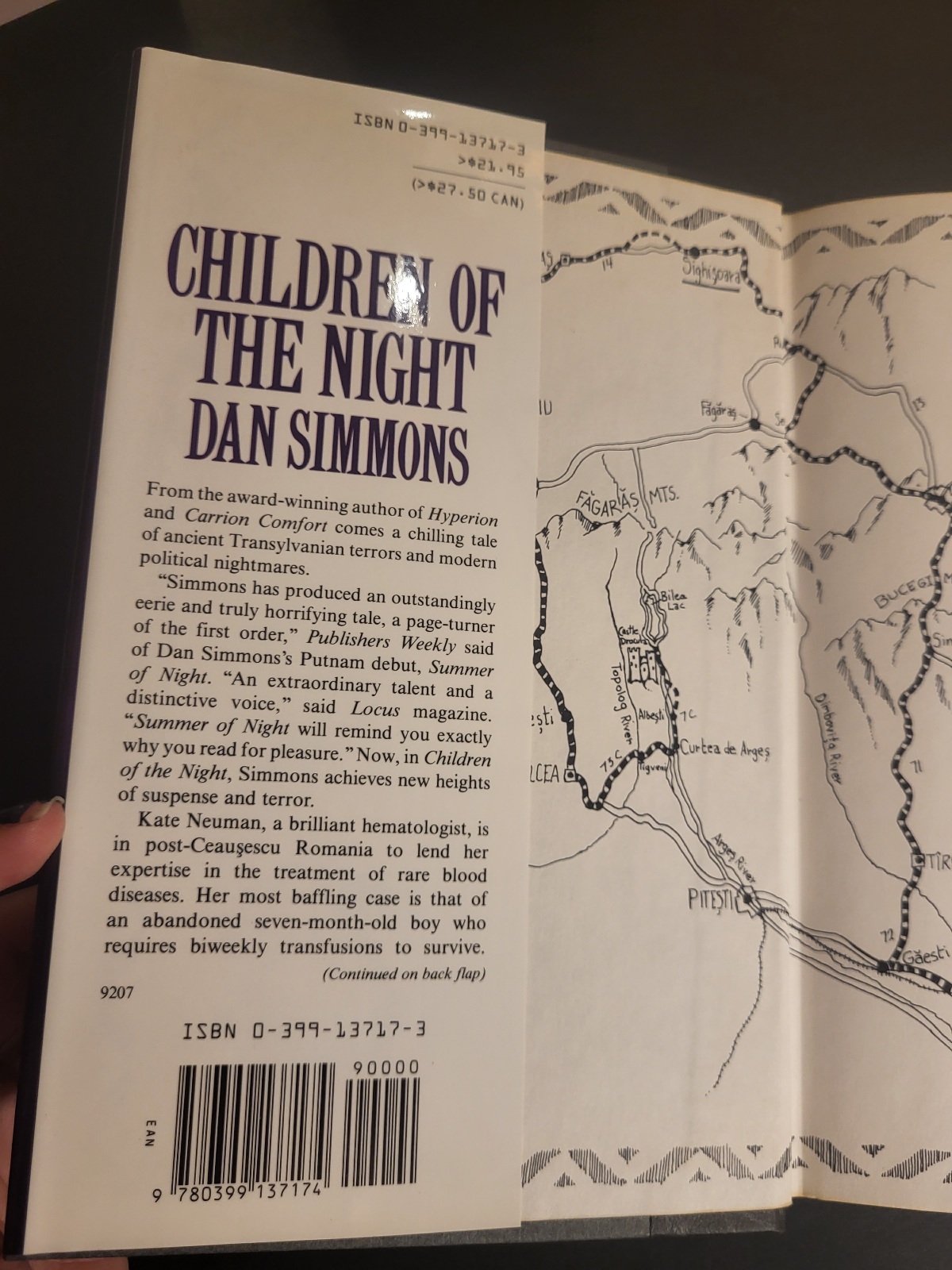 Children of the Night by Dan Simmons 1992 First Printing SIGNED in Plastic Cover