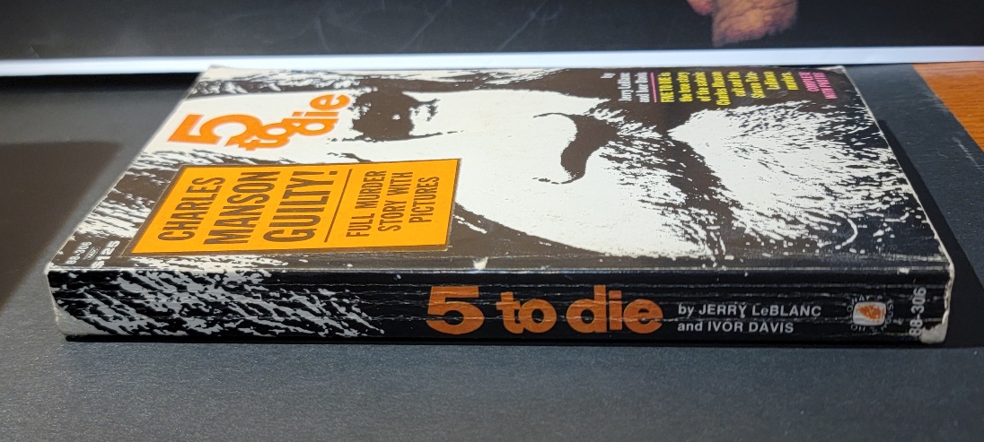 5 to Die by Jerry LeBlanc and Ivor Davis 1970 1st Printing