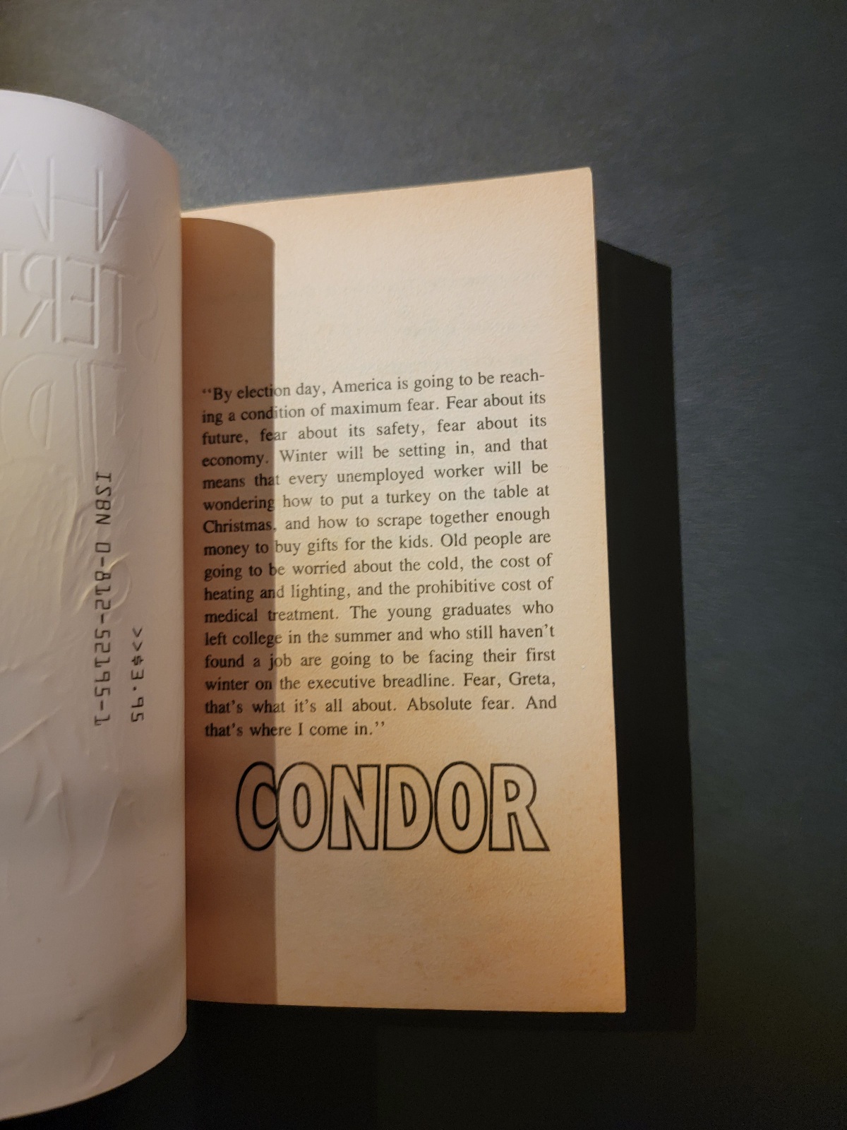 Condor by Graham Masterton Tor 1985 Paperback