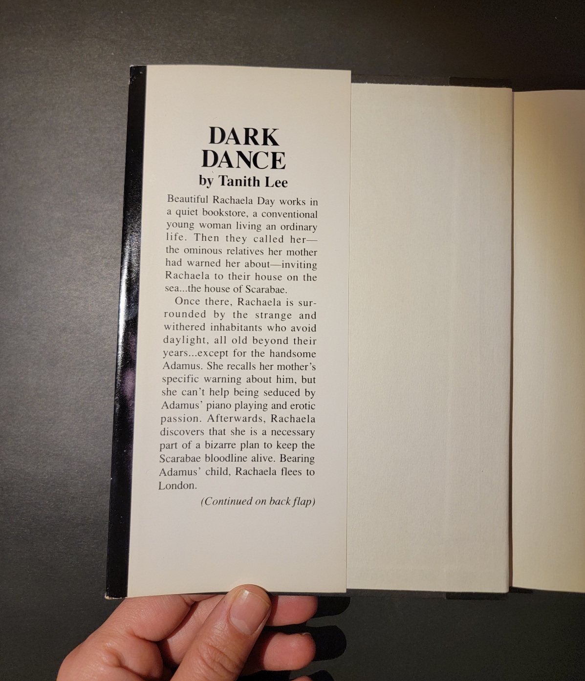 Dark Dance by Tanith Lee 1992 Hardcover Dell Horror