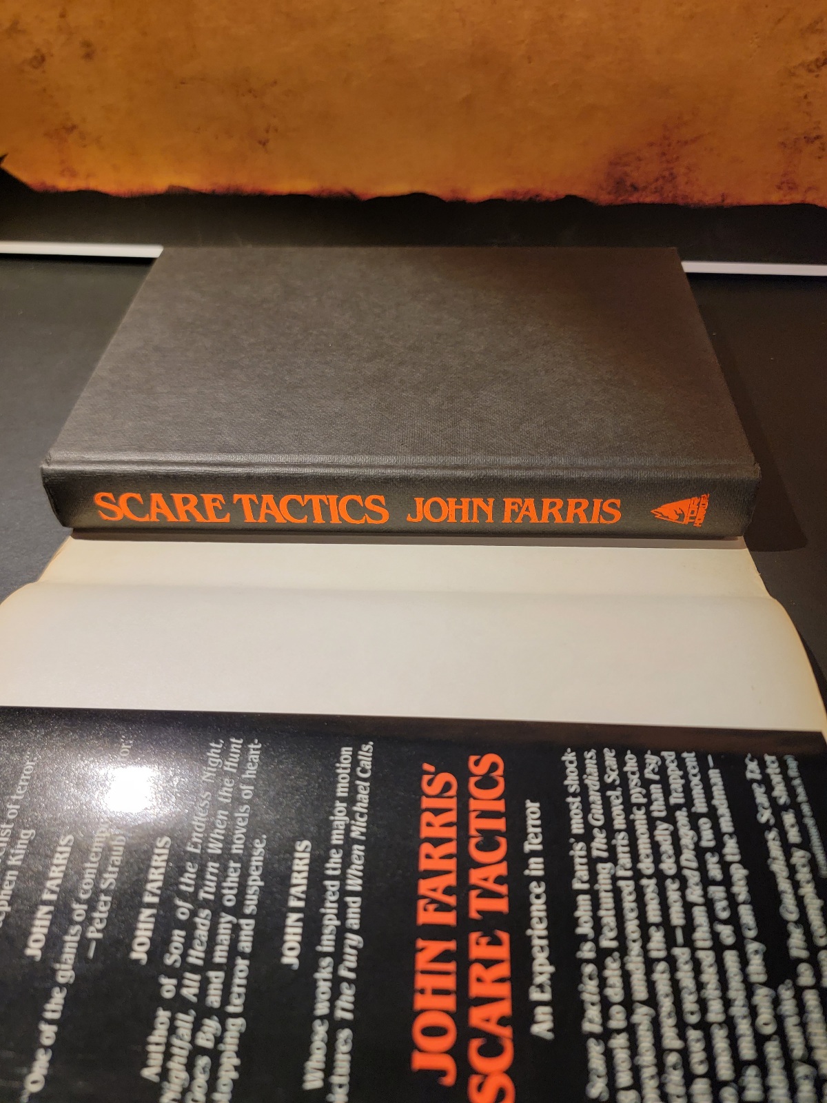 Scare Tactics by John Farris 1st Printing 1988 Hardcover Tor Horror