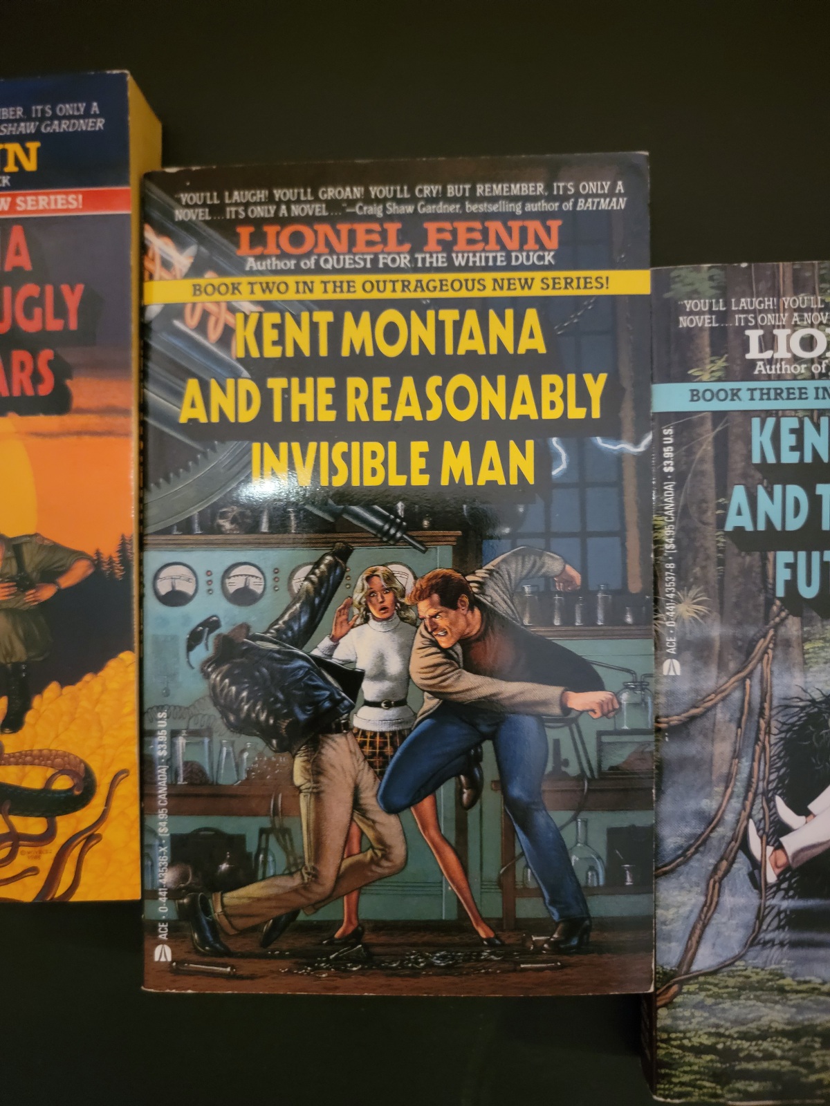 First 3 Books in the Kent Montana Series by Lionel Fenn Ace Science Fiction 1990