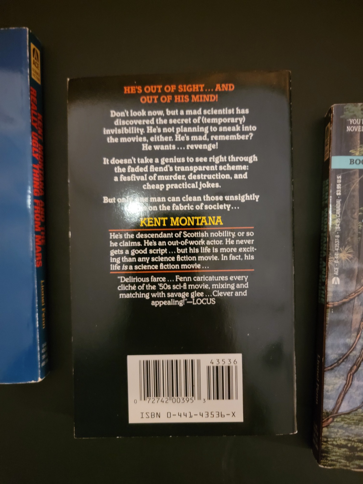 First 3 Books in the Kent Montana Series by Lionel Fenn Ace Science Fiction 1990