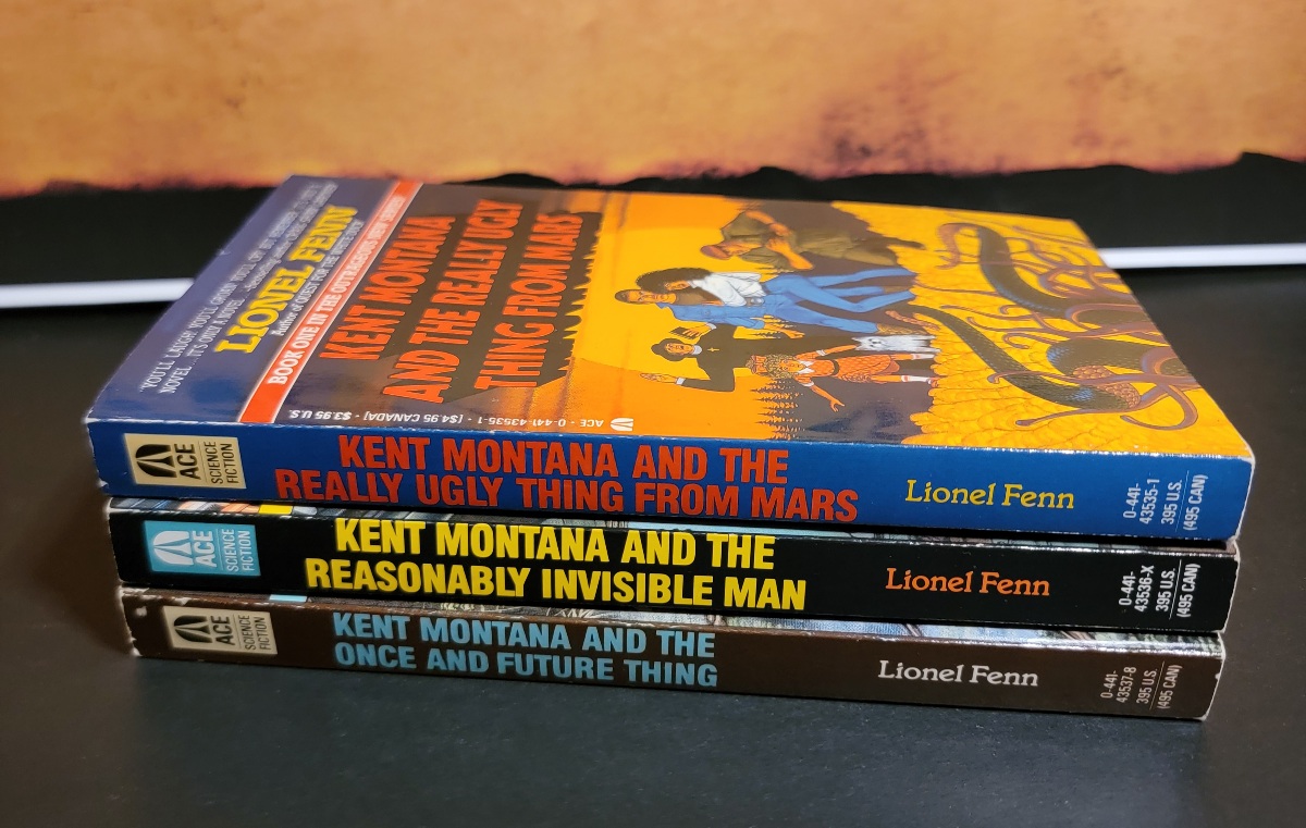 First 3 Books in the Kent Montana Series by Lionel Fenn Ace Science Fiction 1990