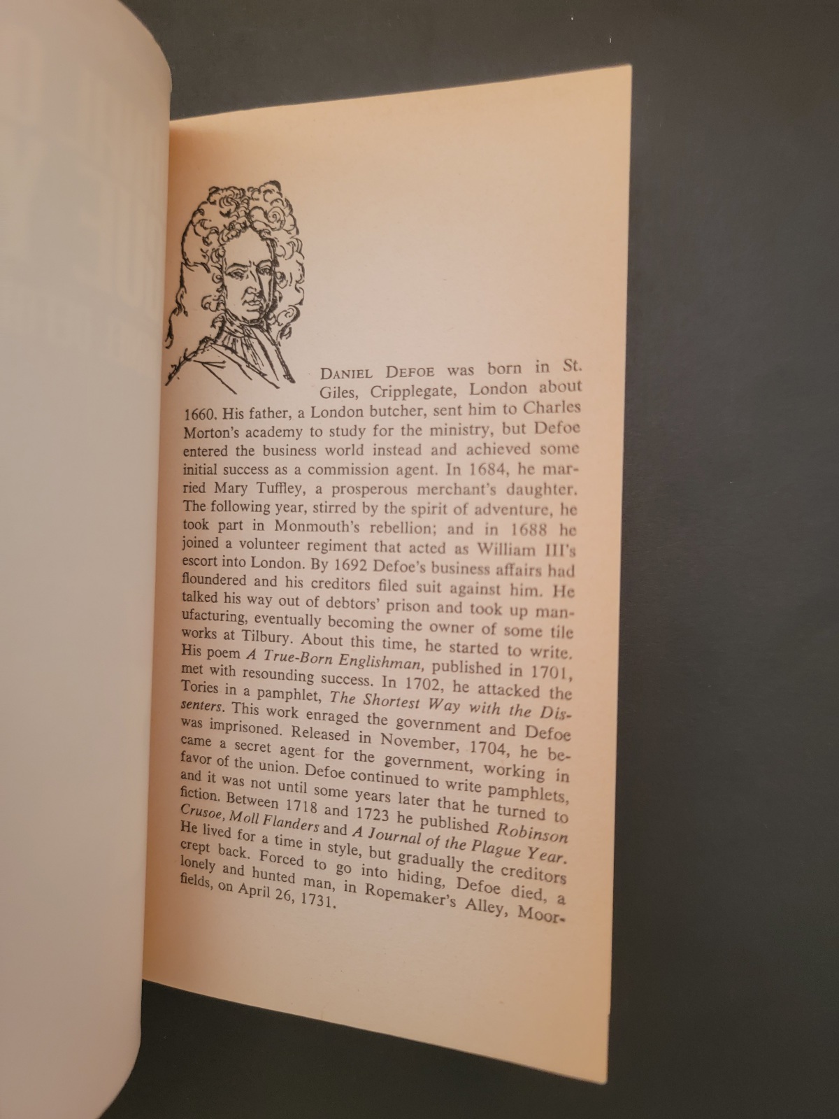 A Journal of the Plague Year by Daniel Defoe 1984 Meridian Classic Paperback