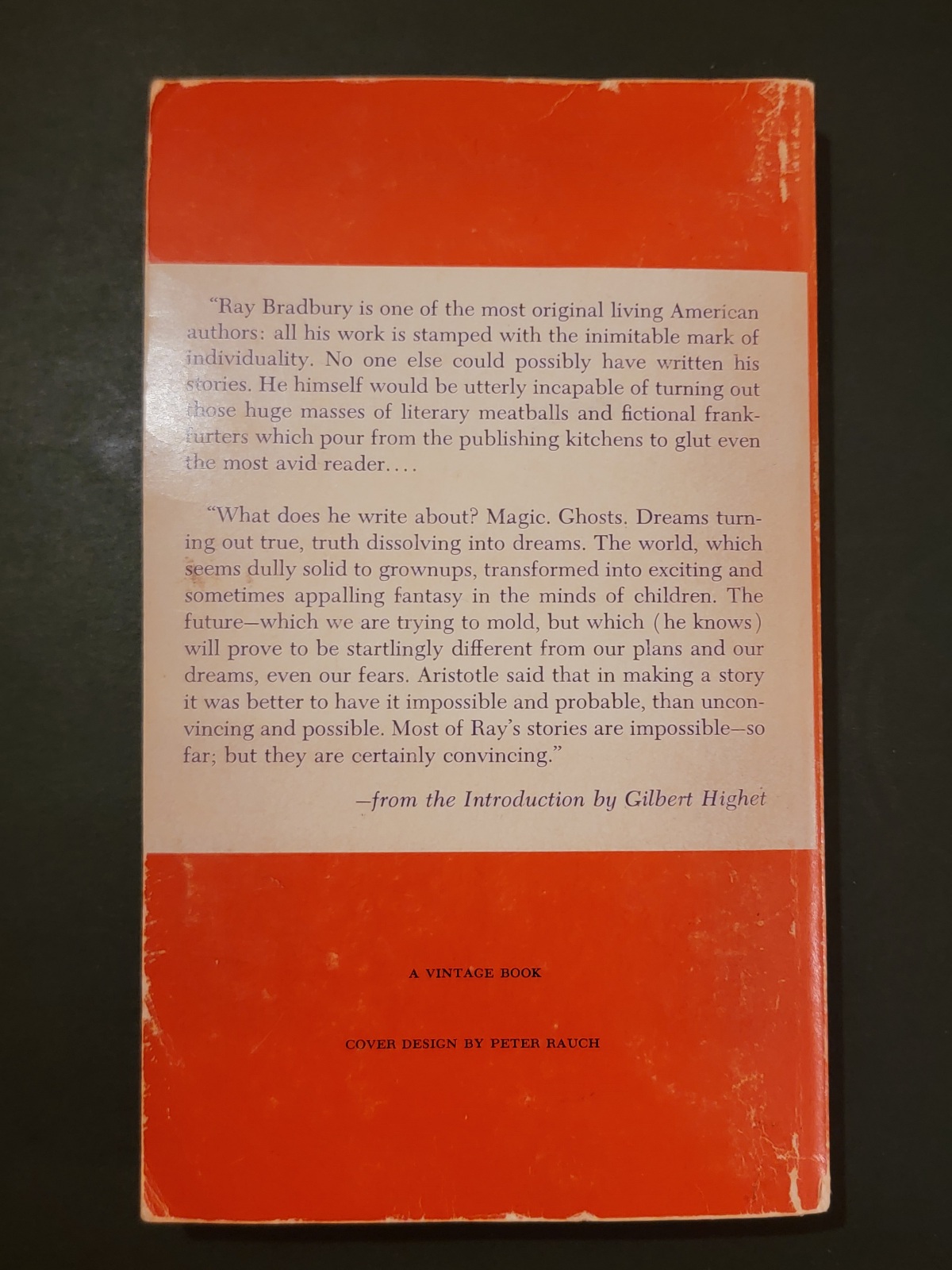 The Vintage Bradbury V-294 Intro by Gilbert Highet 1965