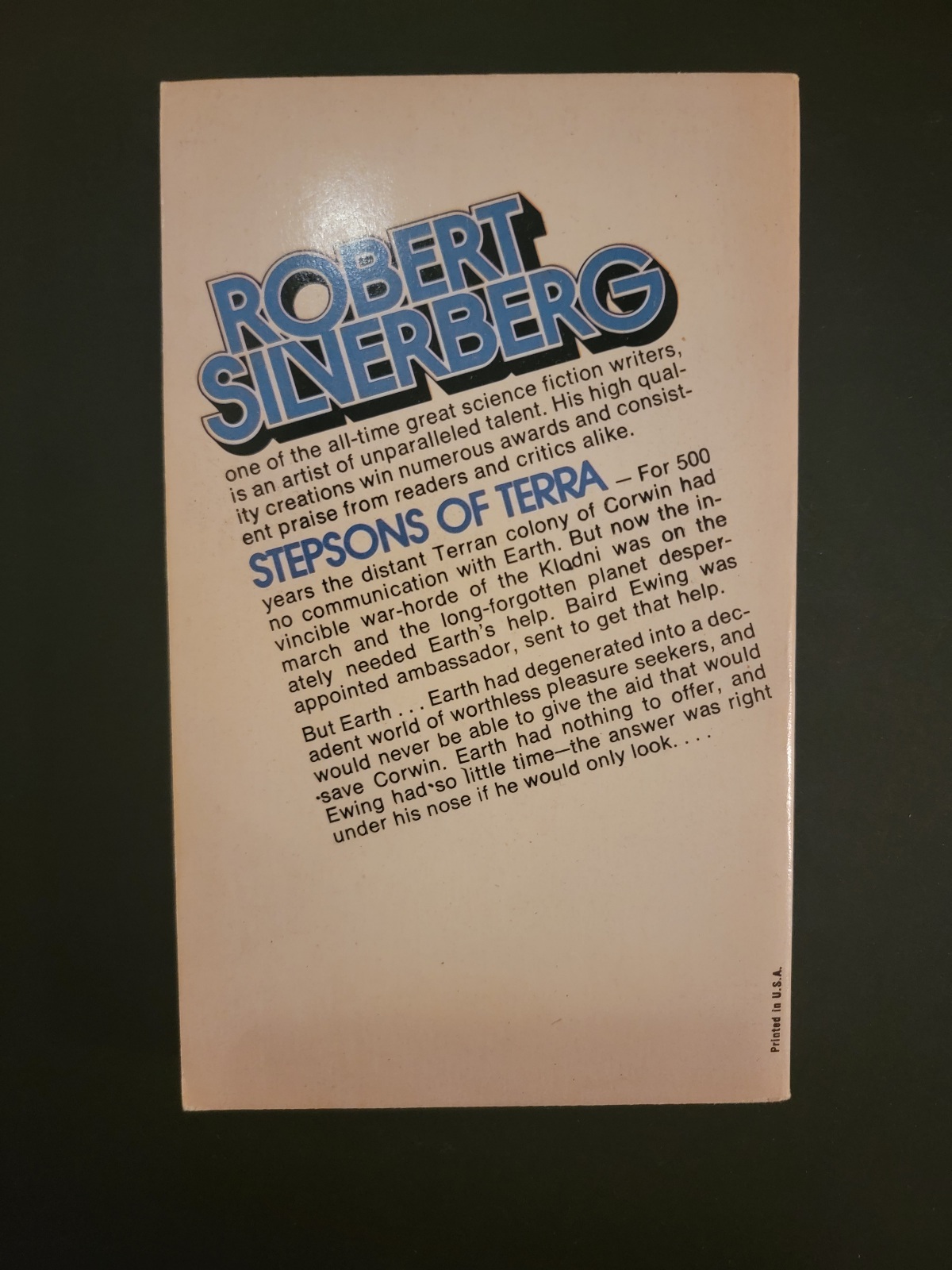 Stepsons of Terra by Robert Silverberg 1958 Ace Paperback Science Fiction