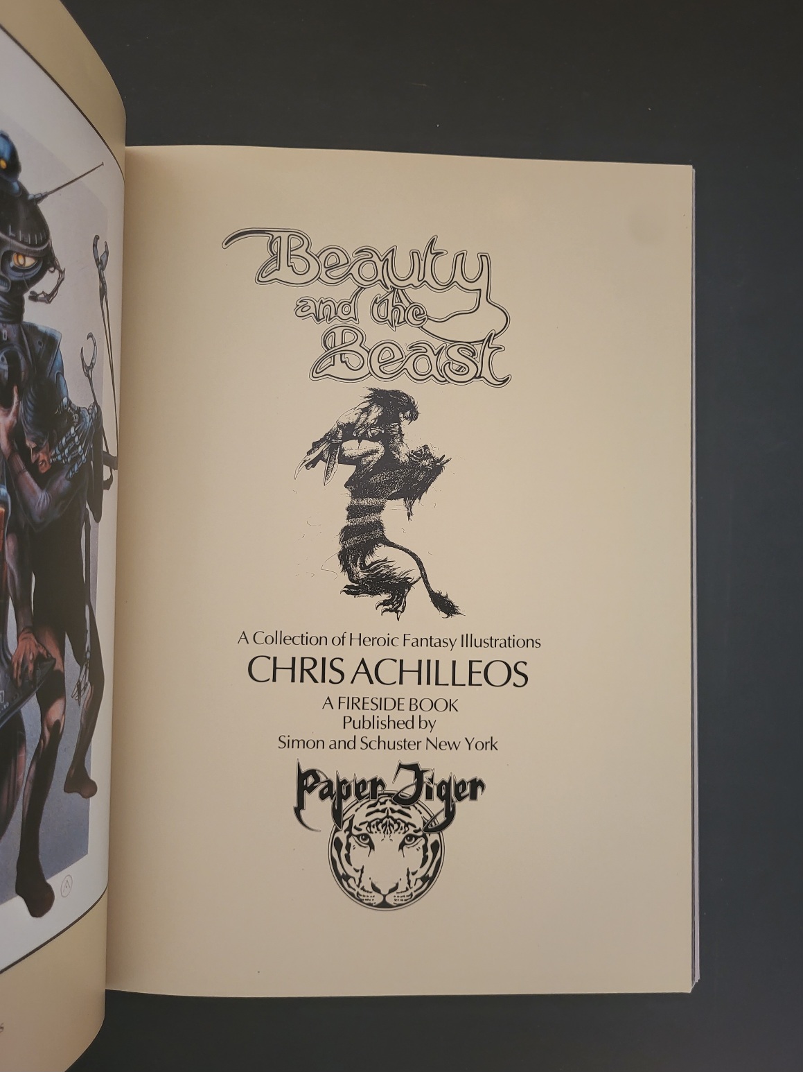 Beauty and the Beast : A Collection of Heroic Fantasy Illustrations by Chris Achilleos 1978 Art Book Paperback