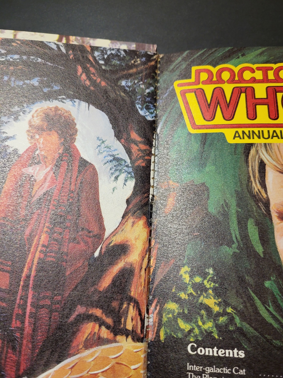 BBC TV Doctor Who Annual 1982 Tom Baker & Peter Davison Hardcover