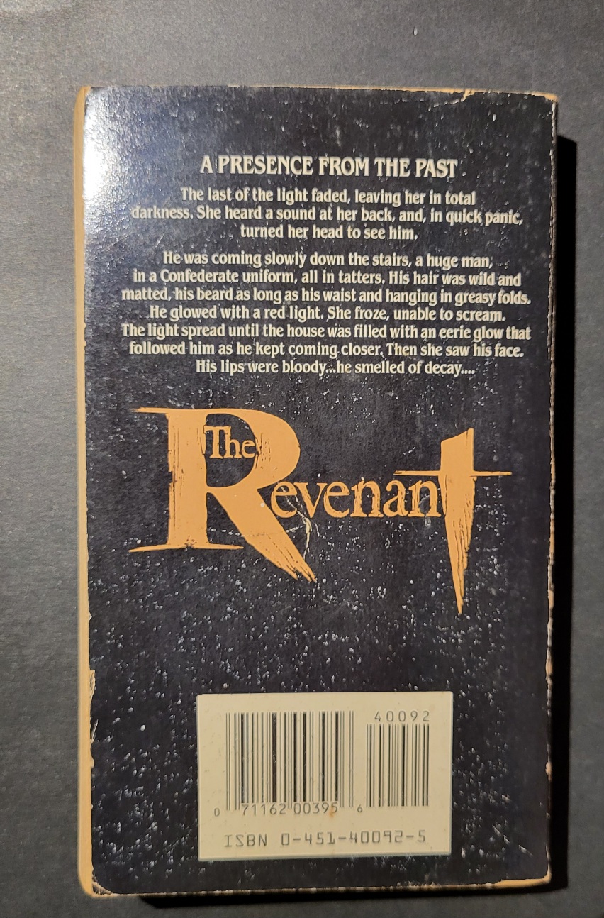 The Revenant by Hugh Zachary Onyx Horror 1988 1st Printing Paperbacks from Hell