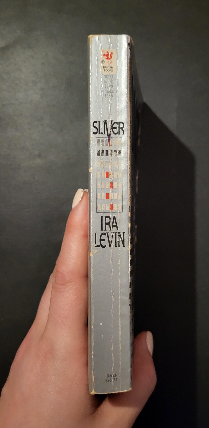 Sliver by Ira Levin 1992 Bantam Books Horror Paperbacks from Hell