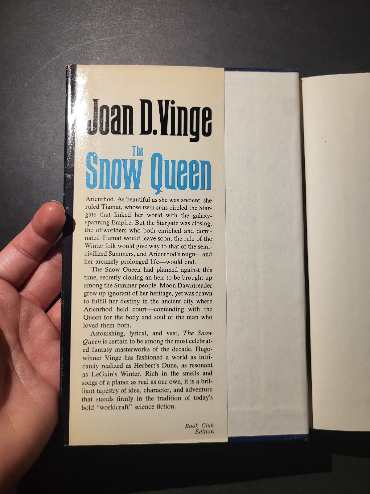 The Snow Queen by Joan D. Vinge 1980 Book Club Edition Hardcover