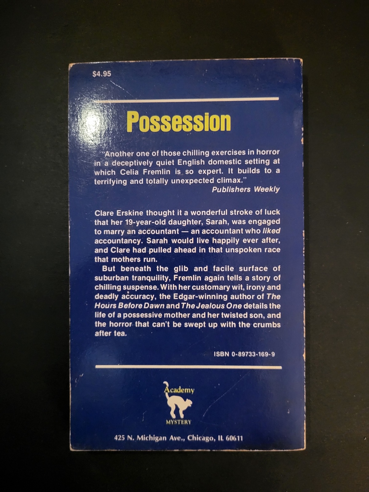 Possession by Celia Fremlin 1985 Paperback