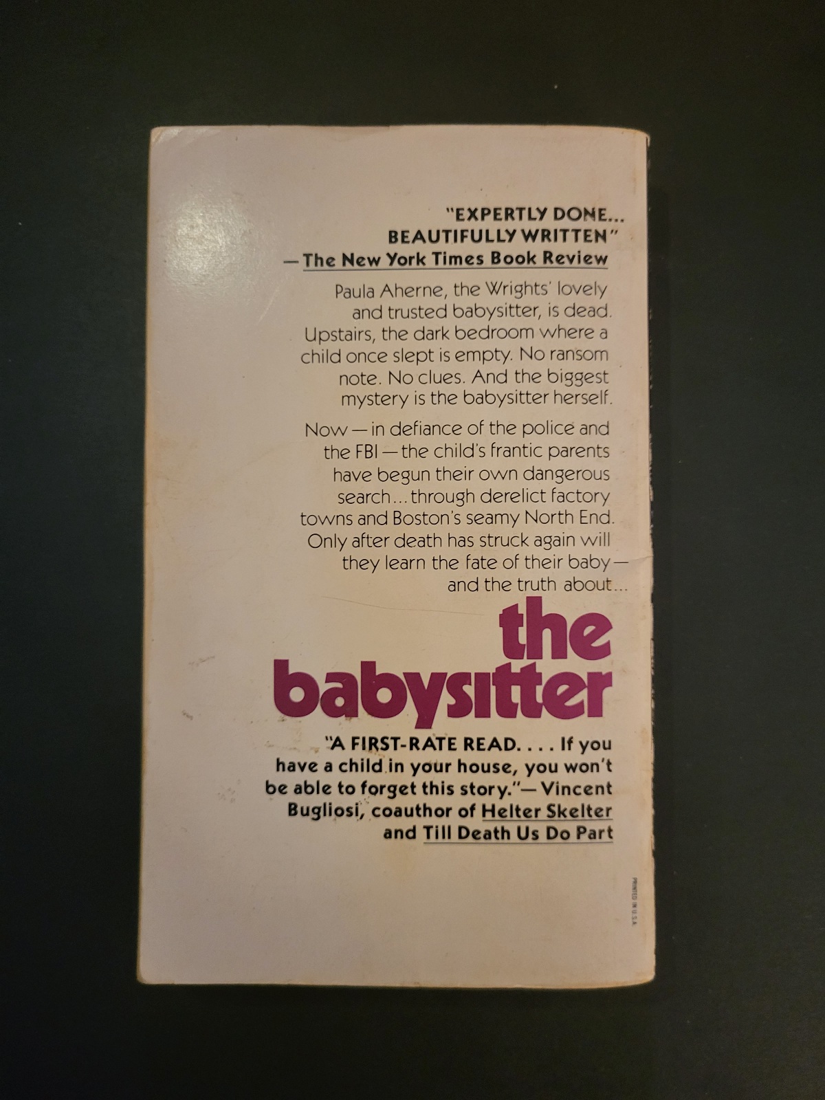 The Babysitter by Andrew Coburn 1980 Pocket Fiction Paperback