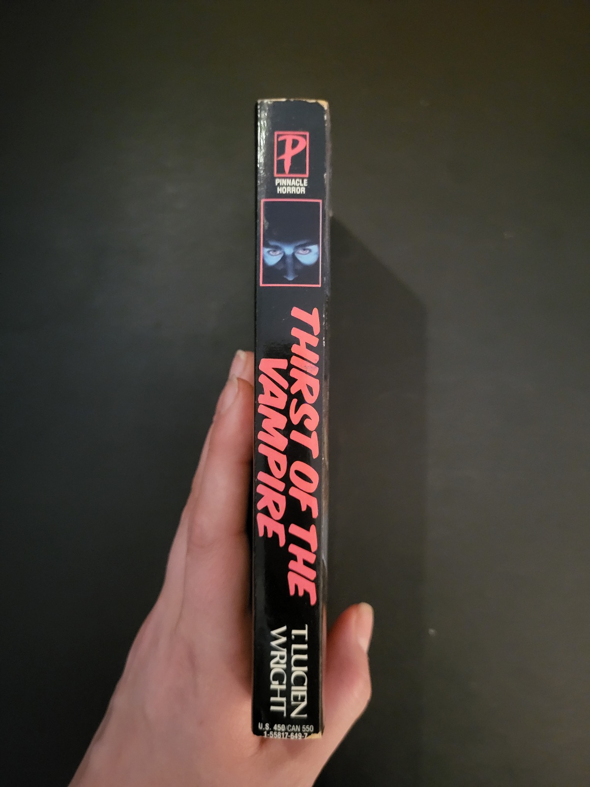 Thirst of the Vampire by T. Lucien Wright 1992 1st Printing Pinnacle Horror Paperback