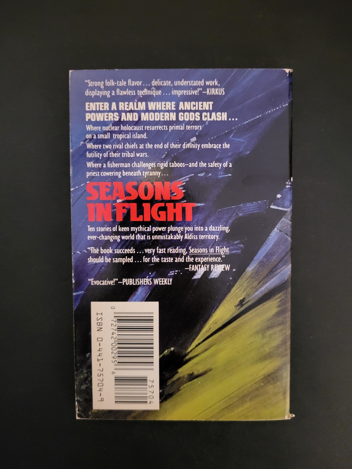 Seasons in Flight by Brian Aldiss Ace 1988 Paperback