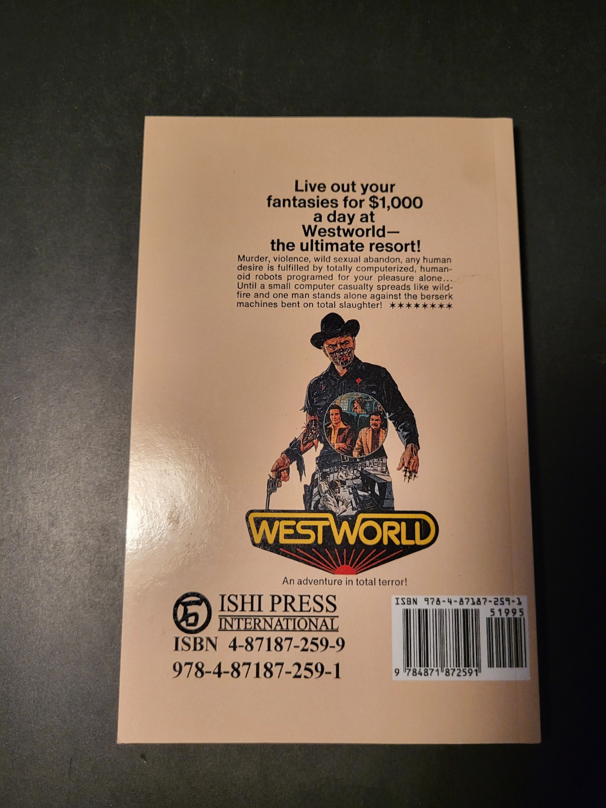 Westworld by Michael Crichton 2017 Reprint Ishi Press International Paperback