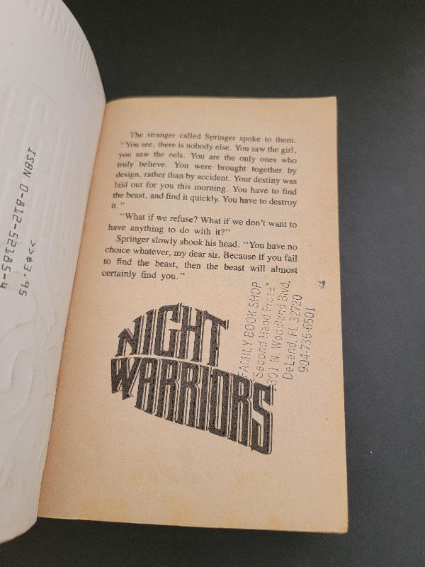 Night Warriors by Graham Masterton 1987 1st Printing Horror Tor Paperback