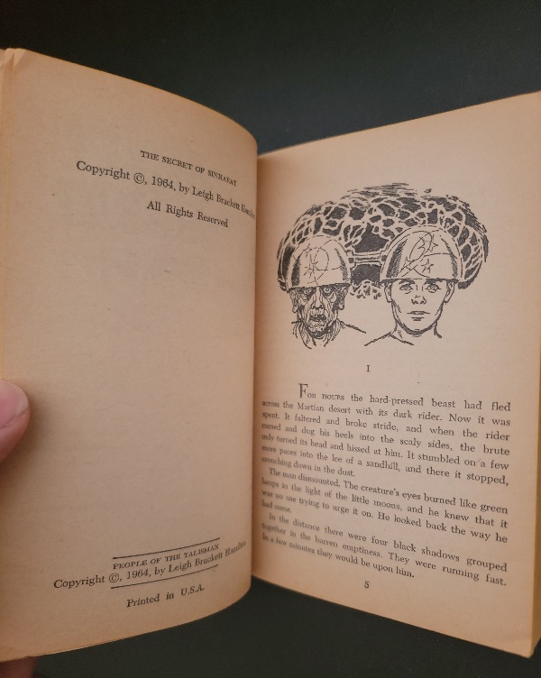 Ace Double M-101: The Secret Of Sinharat / People of the Talisman by Leigh Brackett 1964