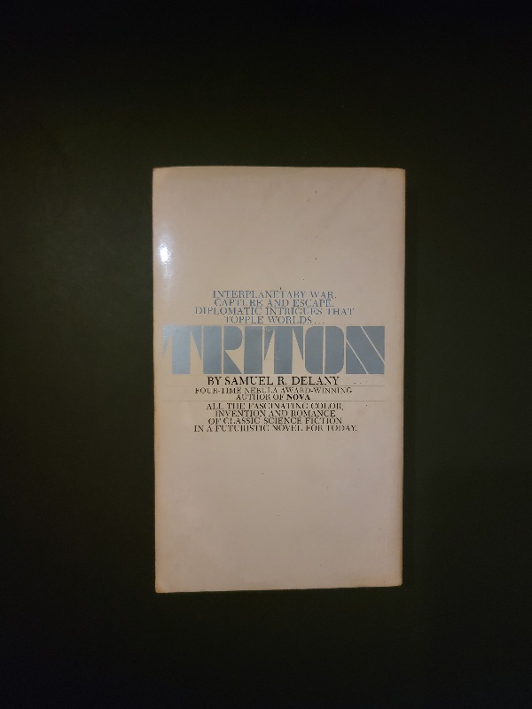 Triton by Samuel R. Delany Bantam Books 1976 Paperback