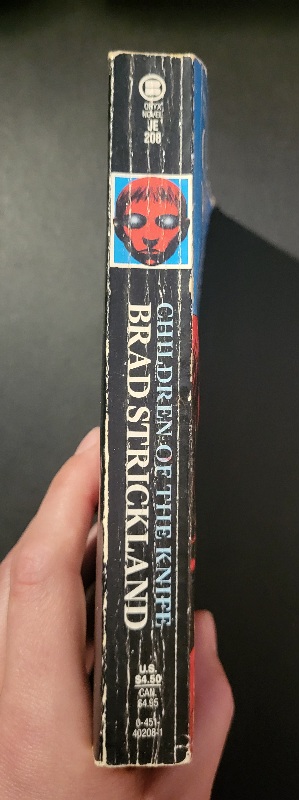 20230Children of the Knife by Brad Strickland Onyx Horror Paperback 1990417short 1 paragraph synopsis on children of the knife by brad strickland_110809