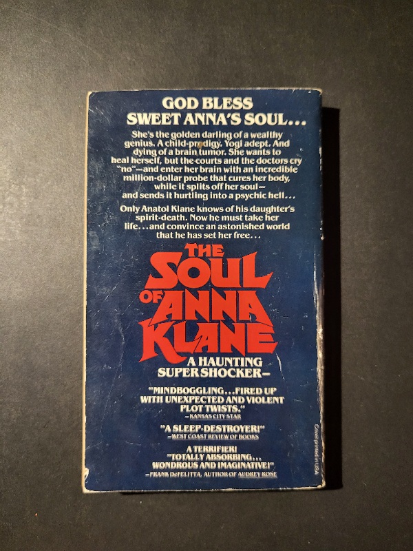 The Soul Of Anna Klane by Terrel Miedaner 1978 1st Printing Ballantine Books Horror