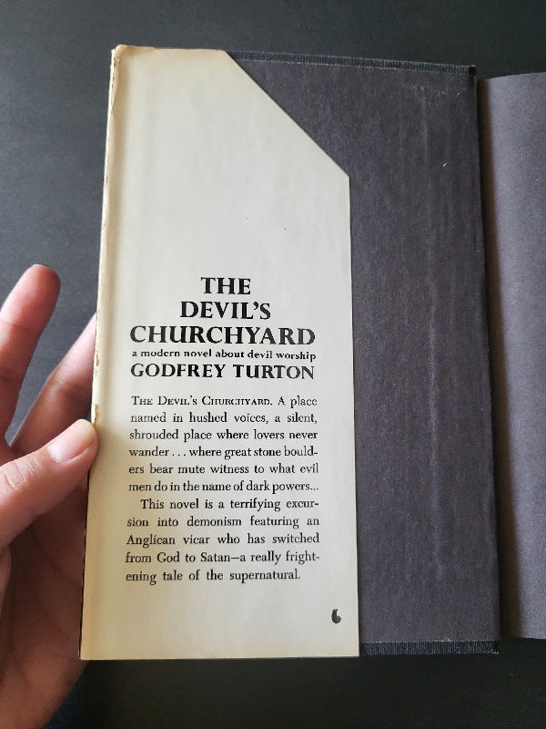 The Devil’s Churchyard by Godfrey Turton 1970 1st Edition Horror Hardcover Doubleday