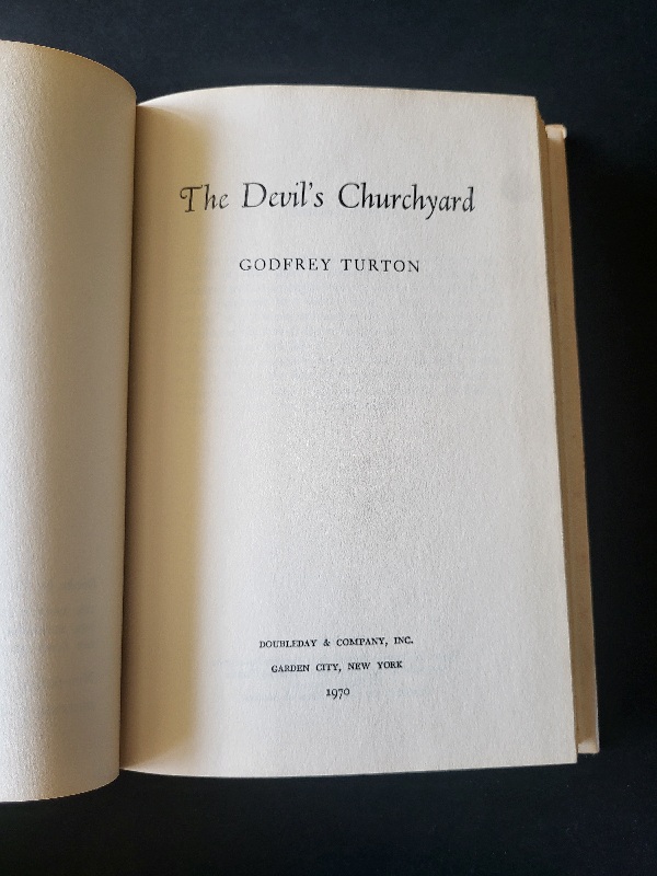 The Devil’s Churchyard by Godfrey Turton 1970 1st Edition Horror Hardcover Doubleday