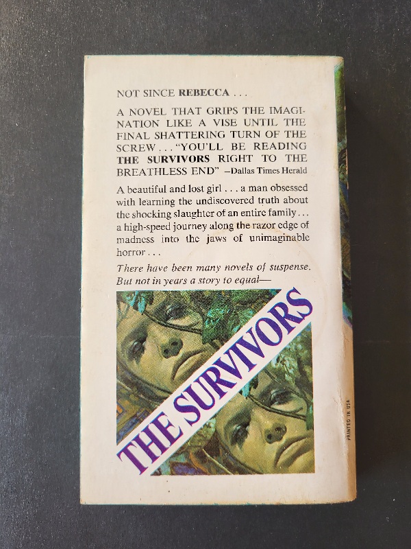 The Survivors by Anne Edwards 1974 Dell Horror Paperback