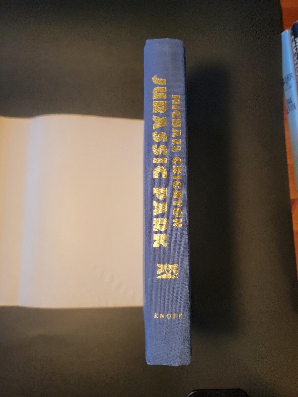 Jurassic Park by Michael Crichton First Trade Edition Hardcover Knopf 1990 Horror Science Fiction