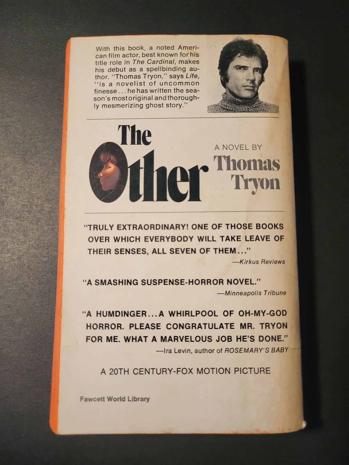 The Other by Thomas Tryon 1972 Fawcett Paperback Horror