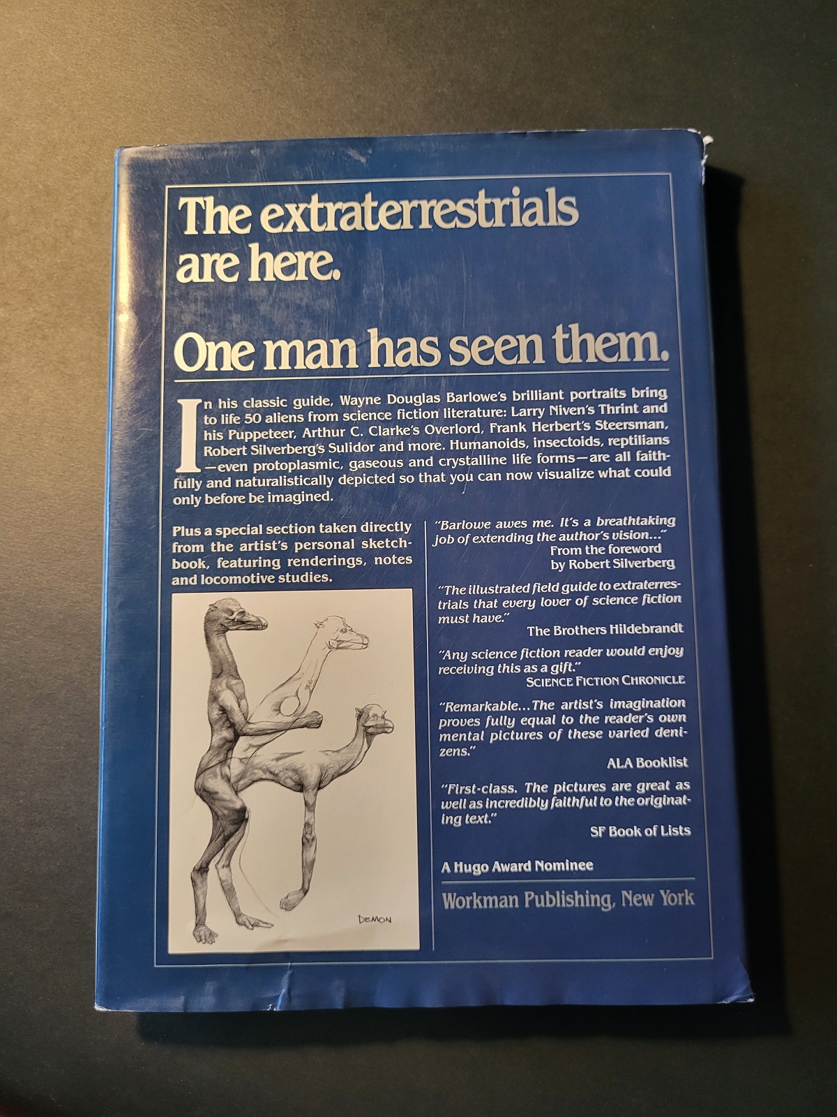 Barlowe’s Guide to Extraterrestrials 2nd Edition 1987 Hardcover Science Fiction Character Reference Book