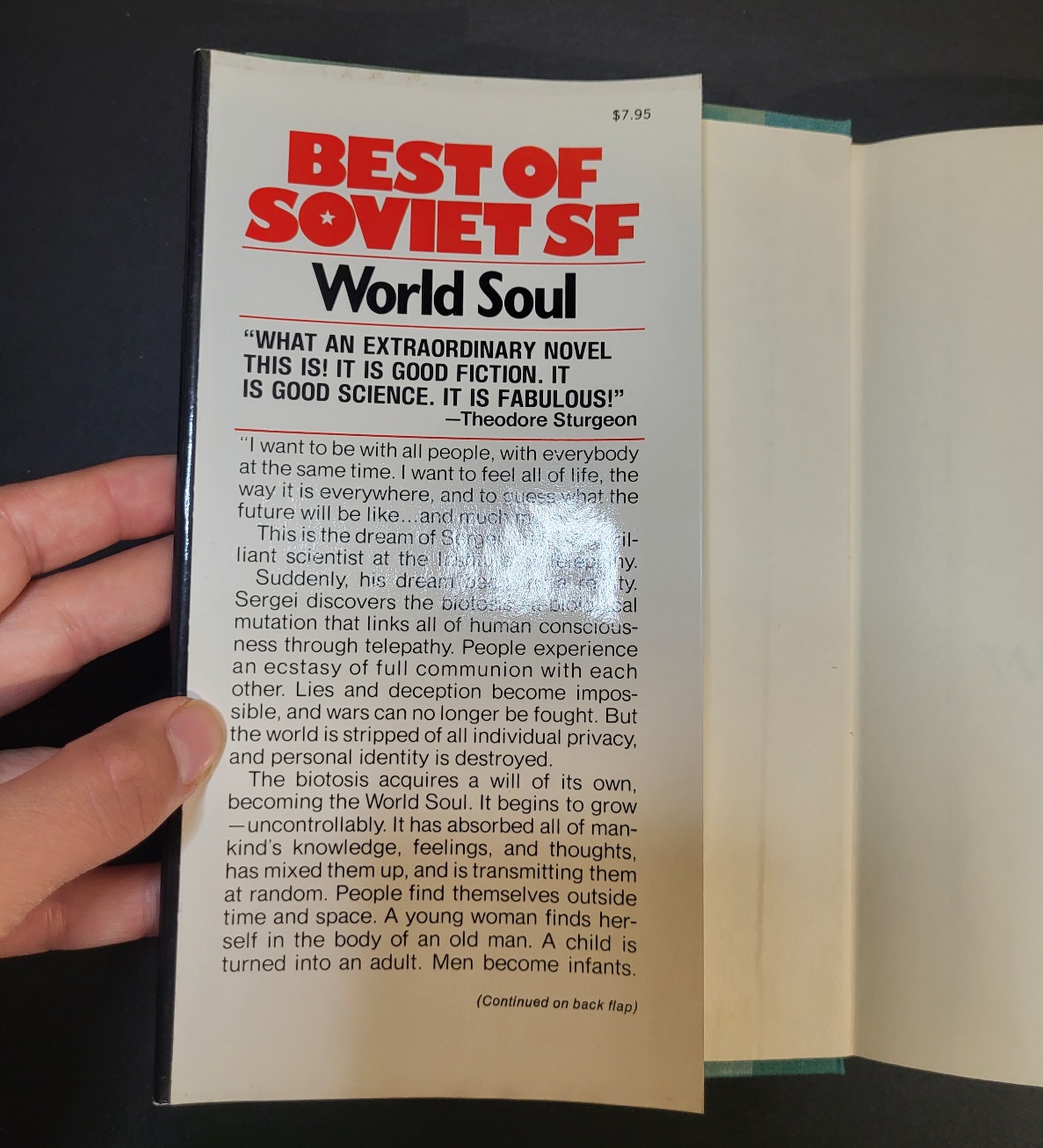 Best of Soviet SF: World Soul by Mikhail Emtsev and Eremei Parnov First Printing 1978 MacMillan Hardcover Rare