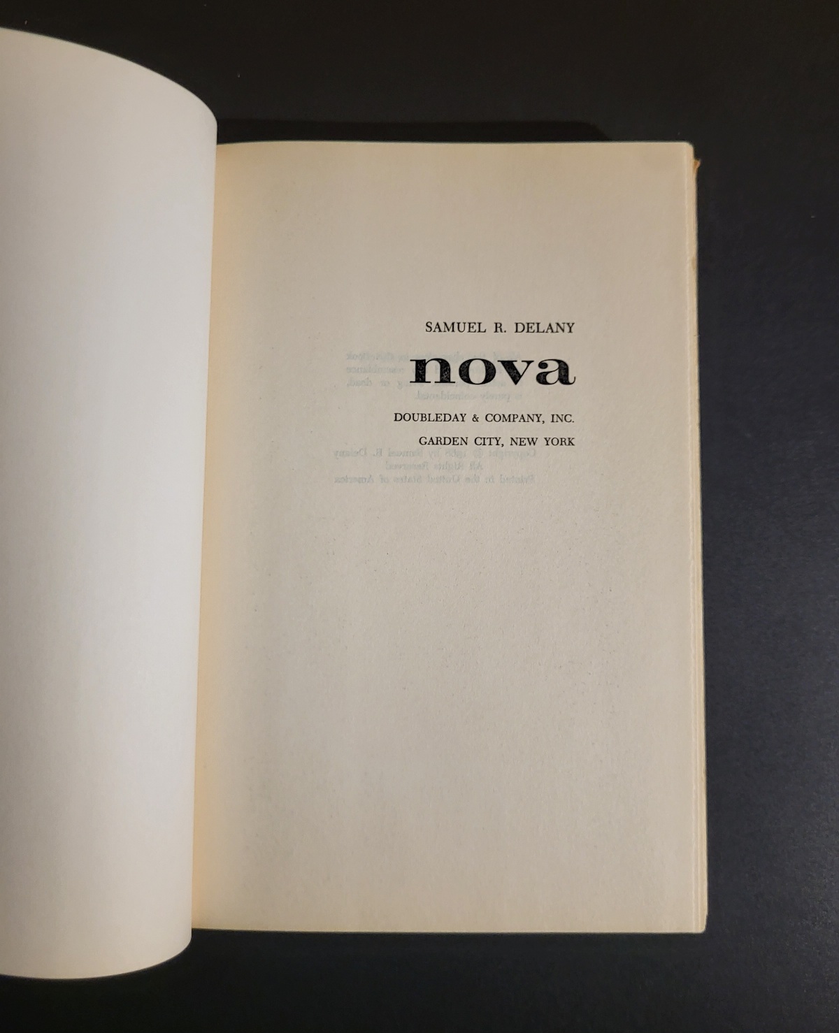 Nova by Samuel R. Delany 1968 Book Club Edition Hardcover Science Fiction