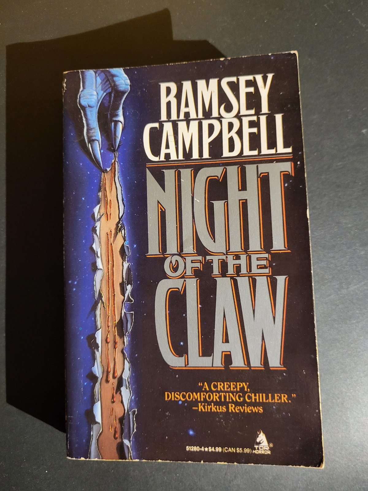 Night of the Claw by Ramsey Campbell 1985 Tor Horror Paperback